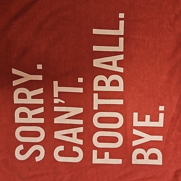 Women's Comfort Colors Sorry Can't Football Bye T-Shirt - Picture 2 of 3